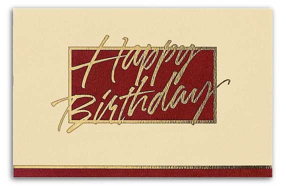 50R19 - Business Greeting Cards - Happy Birthday Card Printing