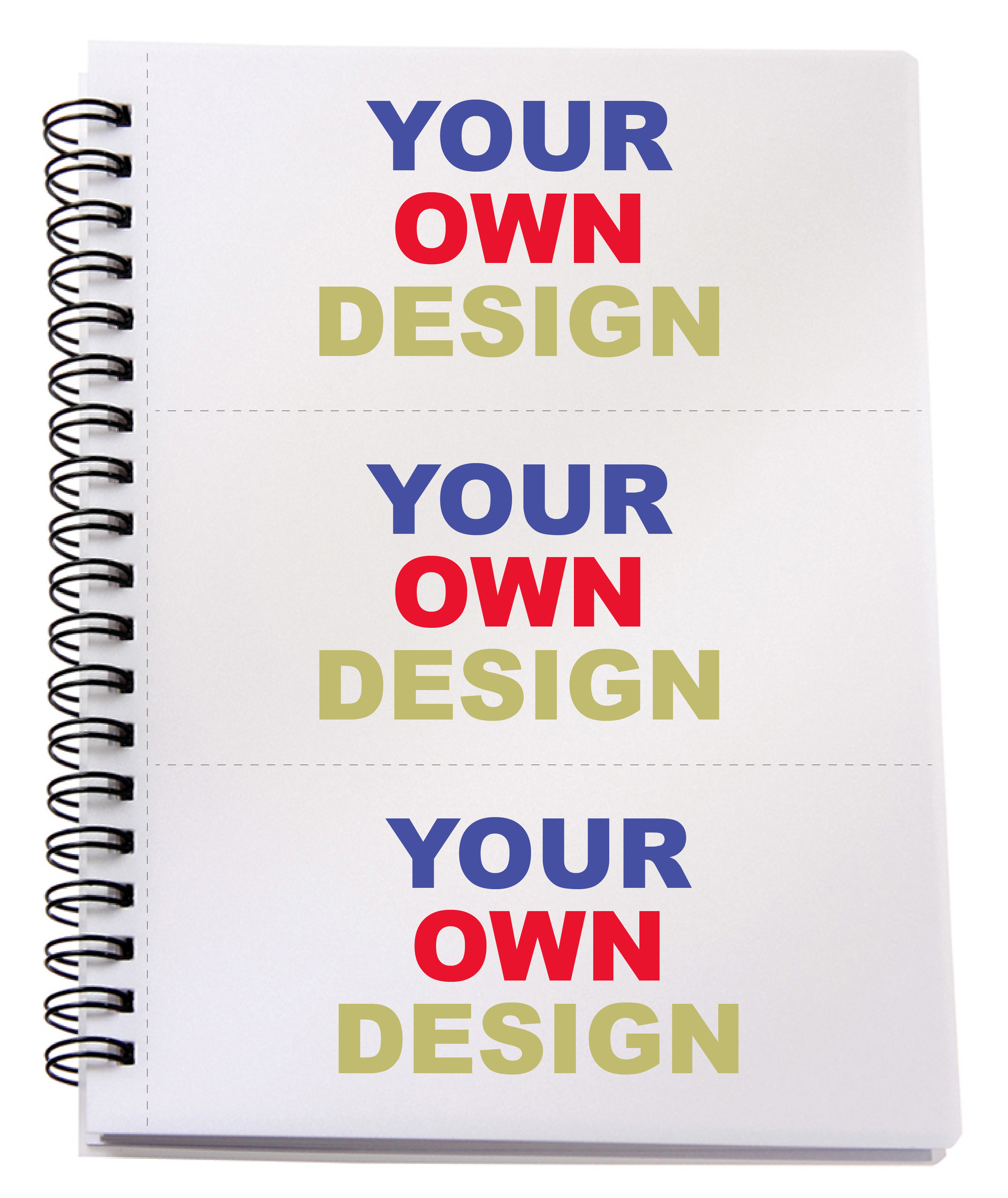 Custom printed receipt books with your own full color design