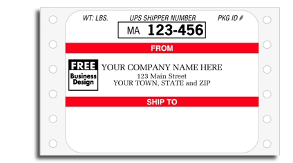 9389 - Continuous UPS Shipping Labels