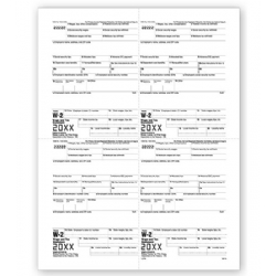 4-Up Laser W-2 Tax Forms - Employee M